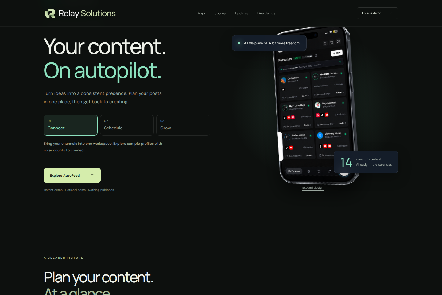 Screenshot of AutoFeed — Relay Solutions